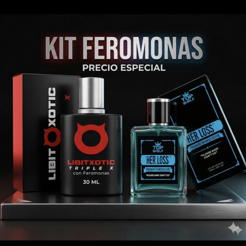 🔥 KIT FEROMONAS – HER LOSS + LIBIXOTIC BLACK 🔥